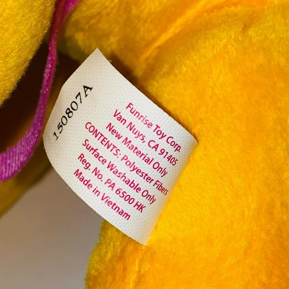 My Little Pony Orange Pink Hair Purple Eyes Plush Stuffed Animal 2014 Kids - Picture 11 of 11